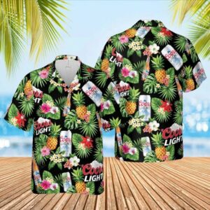 Coors Light Style Hawaiian Shirt