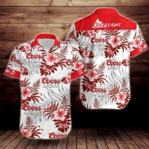 Coors Light Beer Hawaiian Shirt Outfit Summer Beach