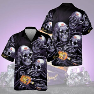 Crown Royal Skull Emotions Hawaiian Shirt