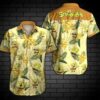 Cute Spongebob Squarepants Tropical Pattern Yellow Hawaiian Shirt