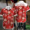 Cycling Life Behind Bars Bicycle And Flowers Red Hawaiian Shirt