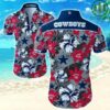 Dallas Cowboys Tropical Flower Hawaiian Shirt