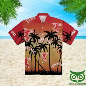 Fireball Whisky Gradient Red Hawaiian Shirt