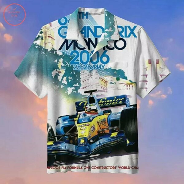 Formula One Hawaiian Shirt Summer Beach Outfit