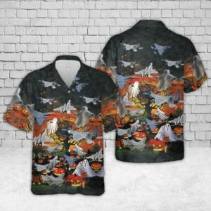 Ghost And Pumpkin Hawaiian Shirt Outfit Beach Summer