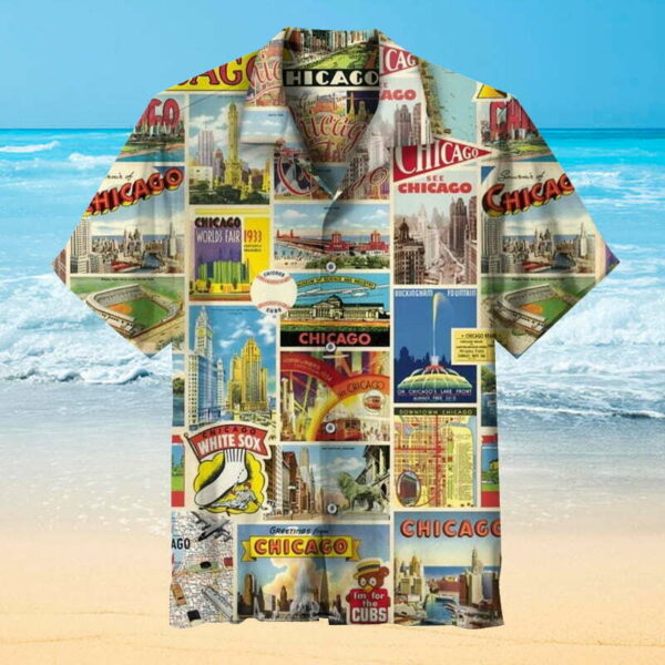 I Love Chicago Hawaiian Shirt Summer Beach Outfit