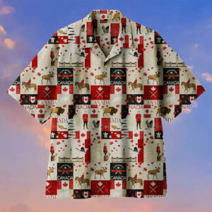 I Love My Country Canada Day Hawaiian Shirt