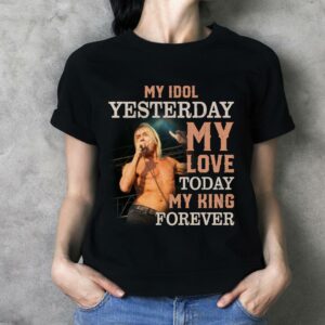 Iggy Pop My Idol Yesterday My Love Today My King Forever T Shirt