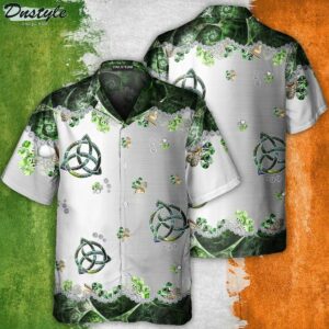 Irish Clover Metal Hawaiian Shirt