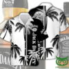 Jack Daniel'S Black And White Coconut Hawaiian Shirt