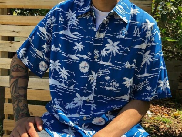 La Dodgers Hawaiian Shirt Beach Outfit Summer