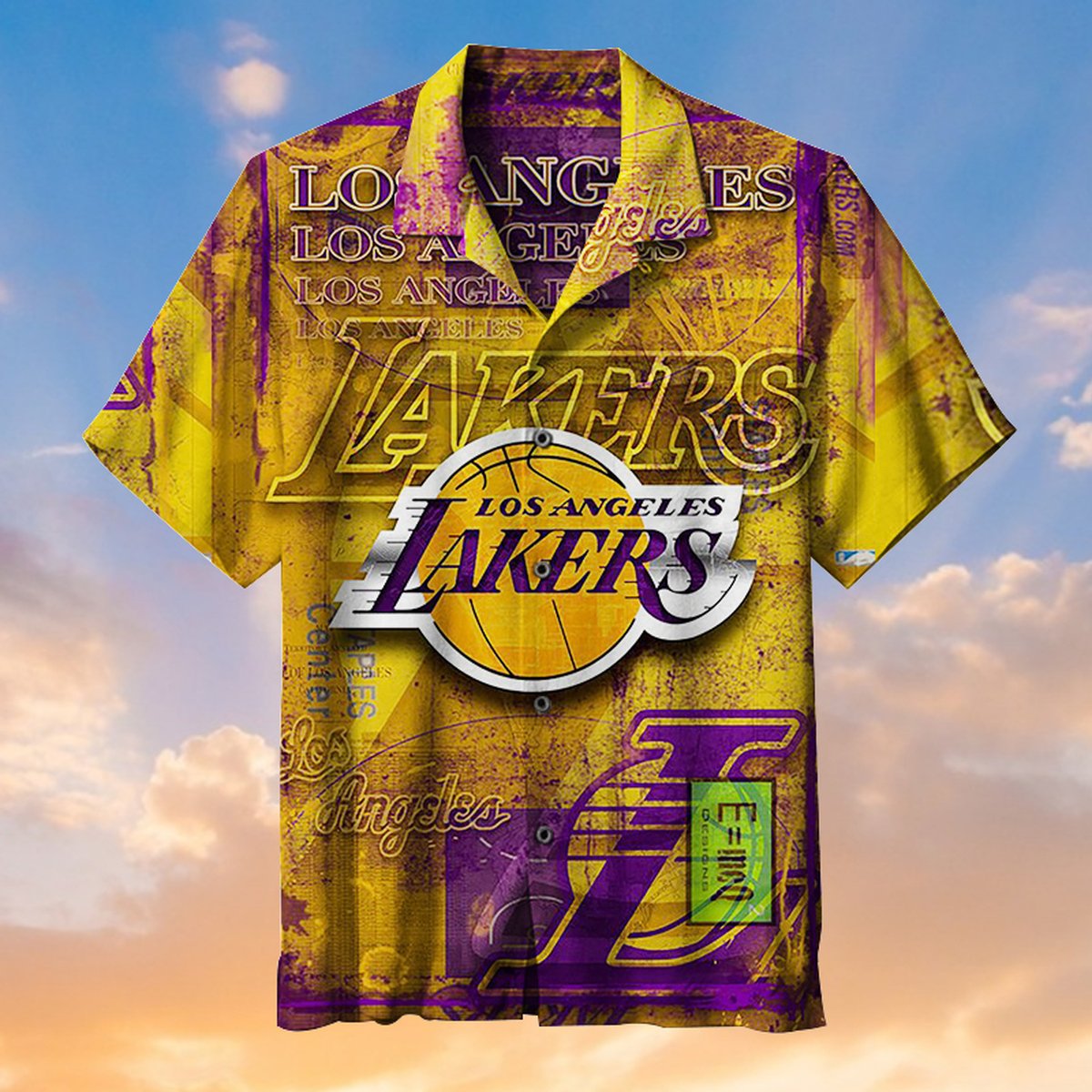 Lakers Hawaiian Shirt Summer Beach Outfit