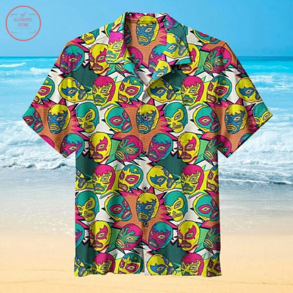 M'Scara De Lucha Libre Luchador Hawaiian Shirt