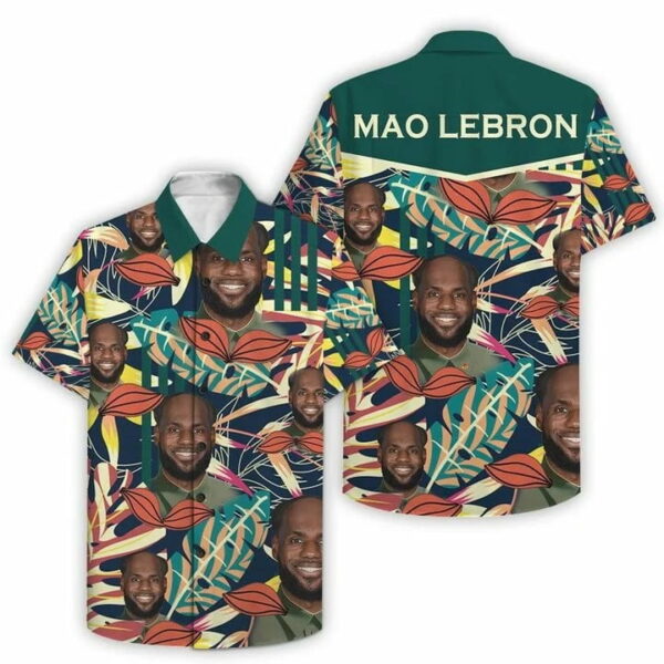 Mao Lebron Hawaiian Shirt Summer Beach Outfit