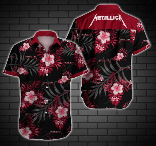 Metallica Hawaiian Shirt Outfit Summer Beach