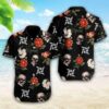 Metallica Skull White Men Wear Hawaiian Shirt