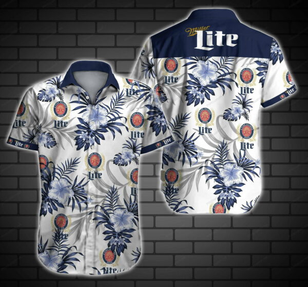 Miller Lite Hawaiian Shirt Summer Beach Outfit