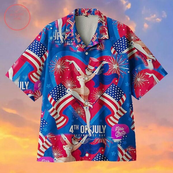 Miss Chatz 4Th Of July Independence Day Hawaiian Shirt