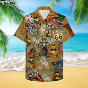 Motorcycle Rubber Duckie Hawaiian Shirt