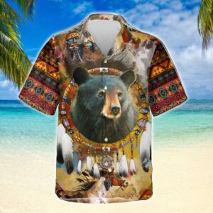 Native Bear Native American Hawaiian Shirt