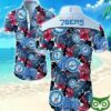 Philadelphia 76Ers Floral Pink And Blue Hawaiian Shirt