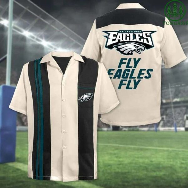 Philadelphia Eagles Fly Eagles Fly Hawaiian Shirt