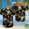 Porsche Car Gold Foral Black Hawaiian Shirt