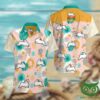 South Sydney Rabbitohs Light Pink And Turquoise Hawaiian Shirt