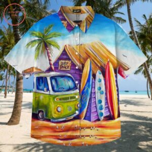 Surf Skateboard Carver Hawaiian Shirt