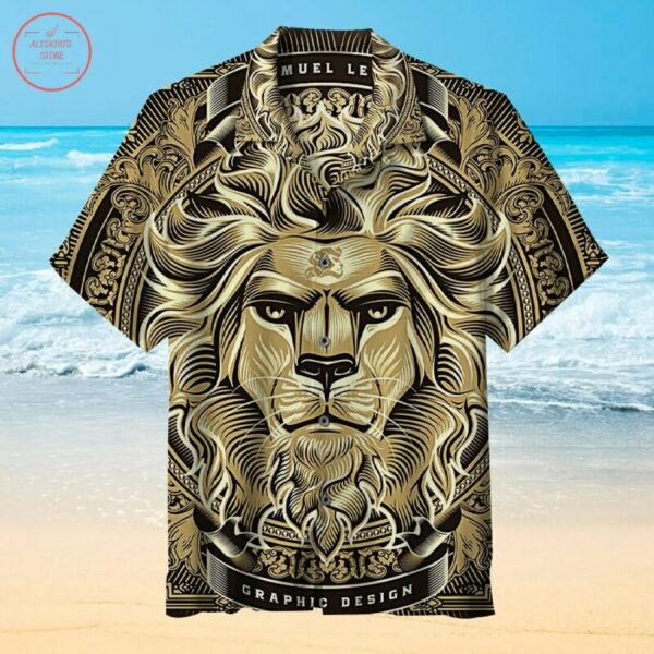 The Majestic Lion Hawaiian Shirt Outfit Summer Beach