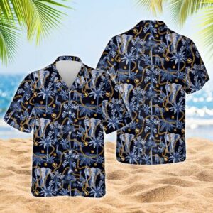 Tropical Trees And Jungle Animals Hawaiian Shirt