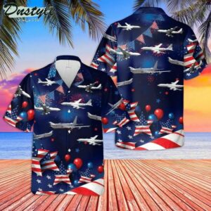 Us Navy Boeing E6 Mercury 4Th Of July Hawaiian Shirt