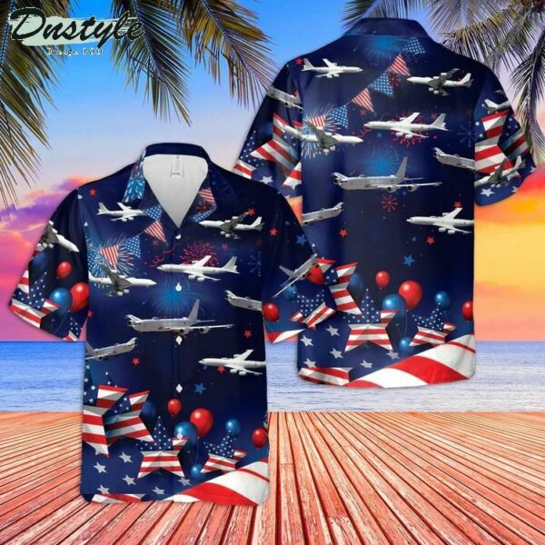 Us Navy Boeing E6 Mercury 4Th Of July Hawaiian Shirt