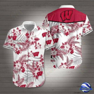 Wisconsin Badgers Hawaiian Shirt Outfit Beach Summer