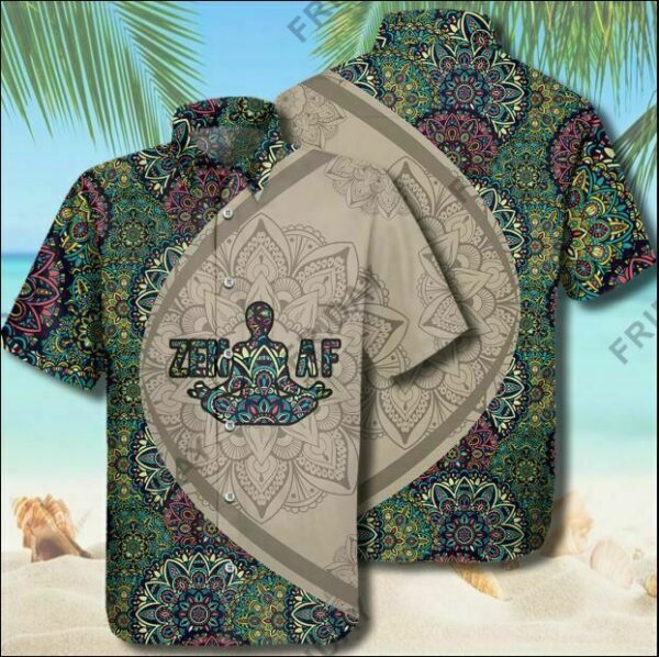 Zen Af Yoga Hawaiian Shirt Beach Summer Outfit