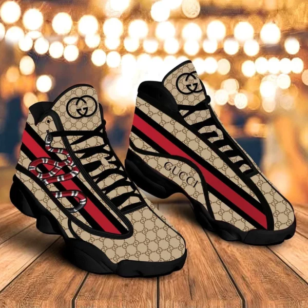 Gucci Snake Black Air Jordan 13 Fashion Shoes Sneakers Luxury Trending