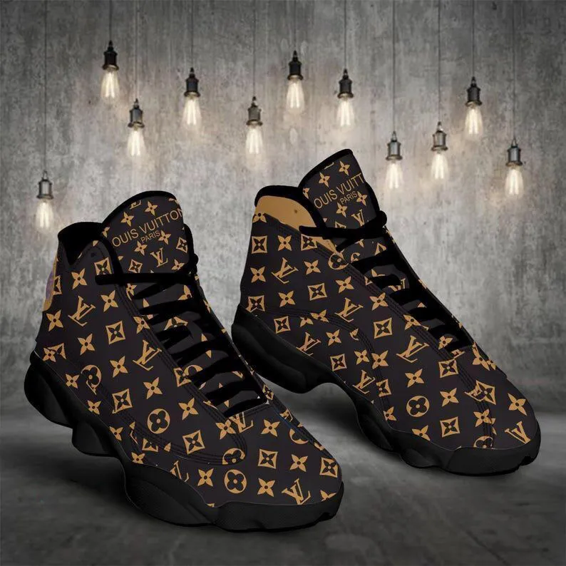 Louis Vuitton LV Retro Brown Air Jordan 13 Shoes Fashion Luxury Trending Sneakers