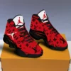 Louis Vuitton Black Red Air Jordan 13 Fashion Shoes Luxury Sneakers Trending