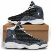 Louis Vuitton LV Black Grey Air Jordan 13 Sneakers Trending Shoes Fashion Luxury