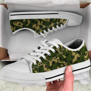 Louis vuitton camo low top canvas shoes sneakers