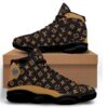 Louis Vuitton Monogram Brown Air Jordan 13 Luxury Fashion Sneakers Shoes Trending