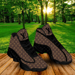 Louis Vuitton Brown Retro Air Jordan 13 Sneakers Fashion Luxury Shoes Trending