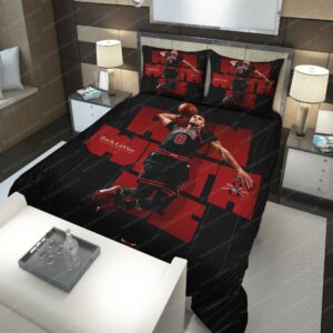 Zach Lavine Chicago Bulls Nba 200 Logo Type 1042 Bedding Sets Sporty Bedroom Home Decor