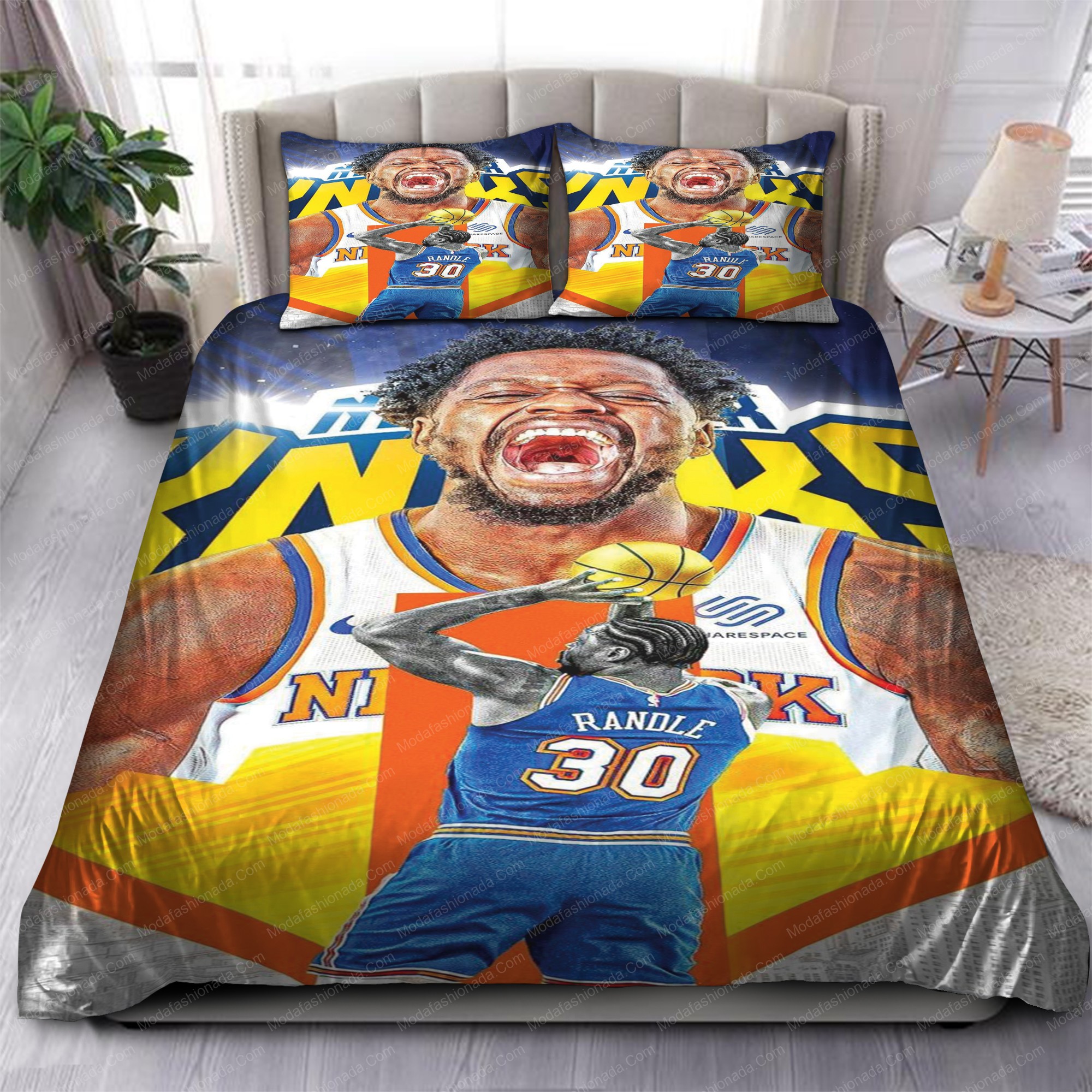 Julius Randle New York Knicks Nba 173 Logo Type 1062 Bedding Sets Sporty Bedroom Home Decor