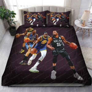 Kevin Durant Brooklyn Nets Nba 151 Logo Type 1085 Bedding Sets Sporty Bedroom Home Decor