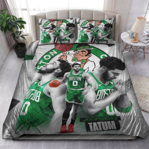 Jayson Tatum Boston Celtics Nba 134 Logo Type 1104 Bedding Sets Sporty Bedroom Home Decor