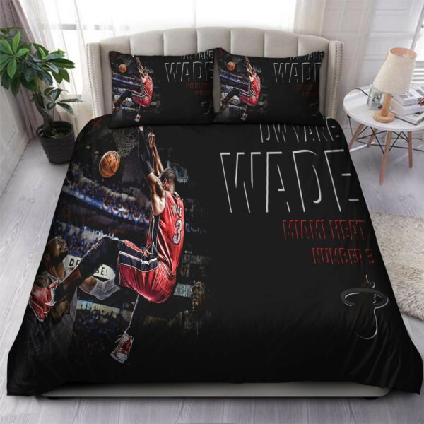 Legend Dwyane Wade Miami Heat Nba 59 Logo Type 1184 Bedding Sets Sporty Bedroom Home Decor