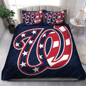 Washington Nationals Mlb 187 Logo Type 1303 Bedding Sets Sporty Bedroom Home Decor