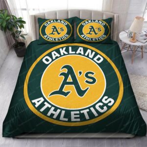 Oakland Athletics Mlb 141 Logo Type 1326 Bedding Sets Sporty Bedroom Home Decor