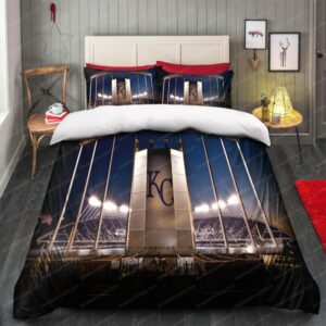 Stadion Kansas City Royals Mlb 110 Logo Type 1359 Bedding Sets Sporty Bedroom Home Decor